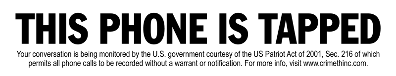 Foto di ‘This Phone is Tapped’ fronte