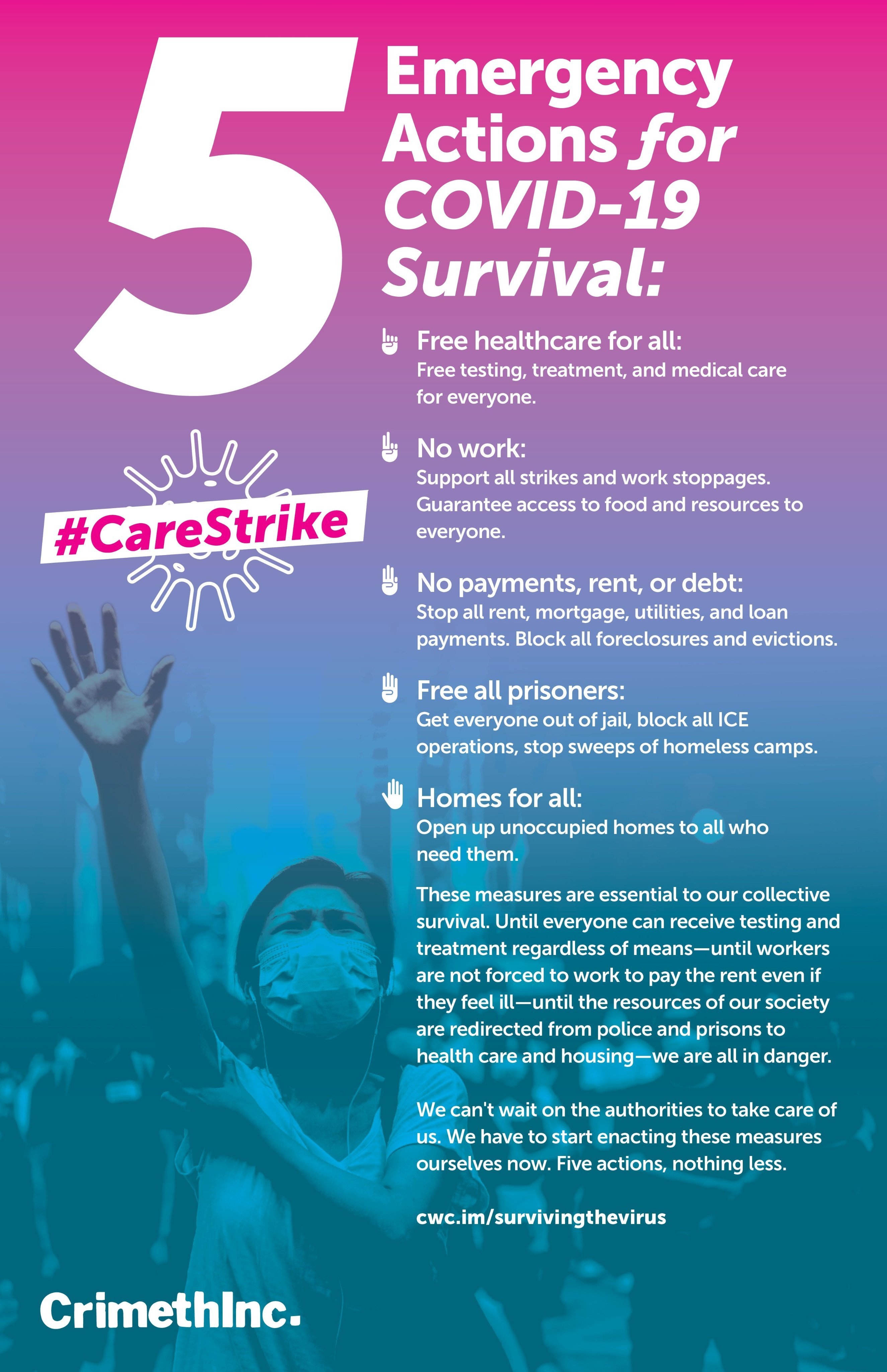 Foto di ‘Five Emergency Actions for COVID-19 Survival’ fronte