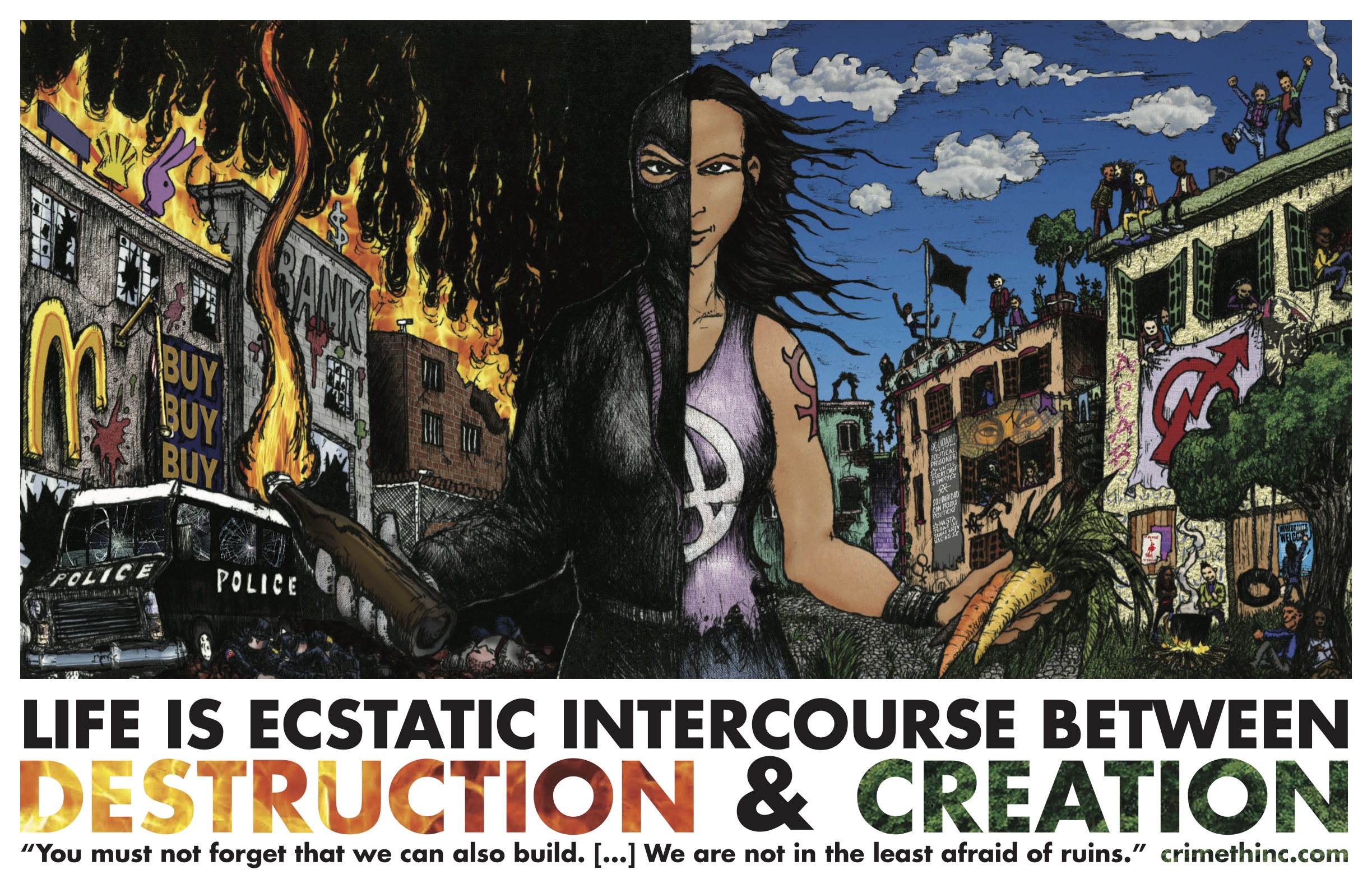 Foto di ‘Life is Ecstatic Discourse Between Destruction and Creation’ fronte